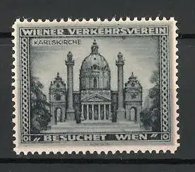 Reklamemarke Serie: Wiener Verkehrsverein, Karlskirche
