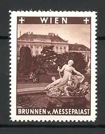 Reklamemarke Wien, Brunnen vom Messpalast