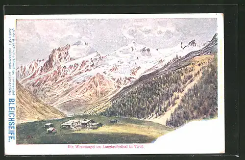 AK Bleichseife, Die Weisskugel im Langtauferthal in Tirol