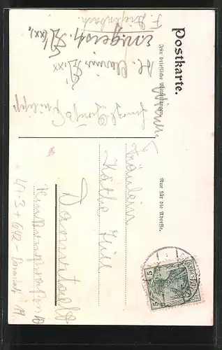 AK Darmstadt, Abiturienten-Kommers des L.G.G. am 6. März 1908, Absolvia