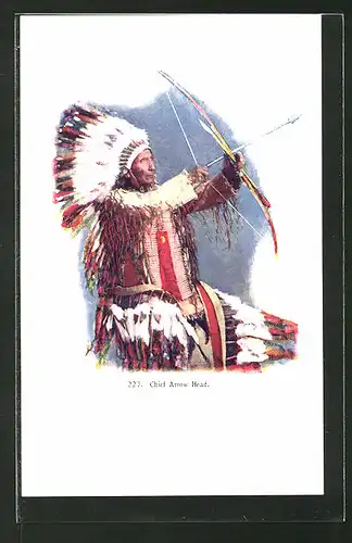 Präge-AK Chief Arrow Head, Indianer-Häuptling