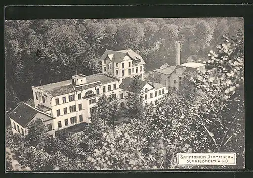 AK Schriesheim, Blick auf das Sanatorium Stammberg