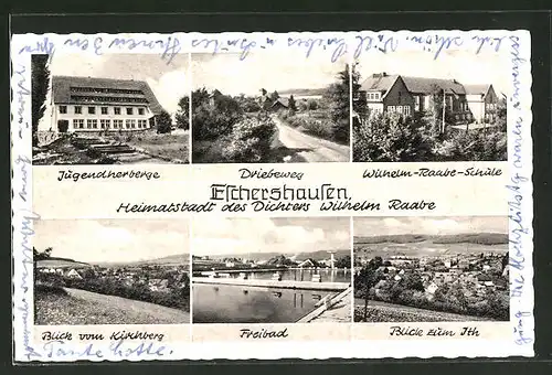 AK Eschershausen, Jugendherberge, Driebweg, Wilhelm-Raabe-Schule, Freibad