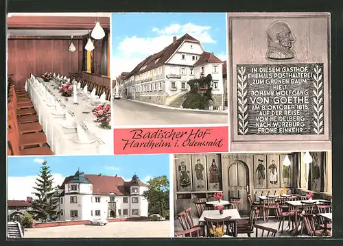 AK Hardheim / Odenwald, Hotel "Badischer Hof"