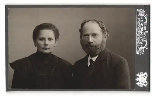 Fotografie Ad. Hofmann, Straubing, Portrait Vater und Tochter