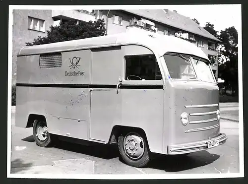 Fotografie E-Transporter Gaubschat, E-Kastenwagen der Deutschen Post, Gaubschat Elektrowagen GmbH Berlin-Britz