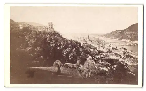 Fotografie L. Meder, Heidelberg, Ansicht Heidelberg, Panorama