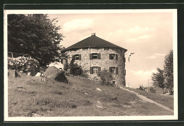 Ak Poppenhausen Rhon Fuldaer Hutte Auf Der Maulkuppe Nr