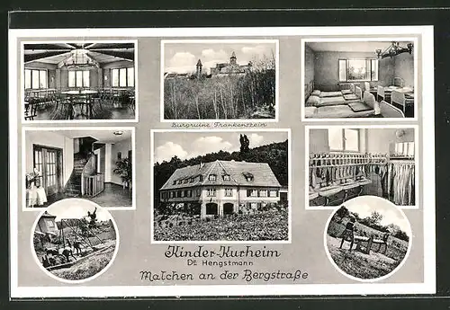 AK Malchen / Bergstrasse, Kinderheim-Kurheim Dr. Hengstmann, verschiedene Ansichten