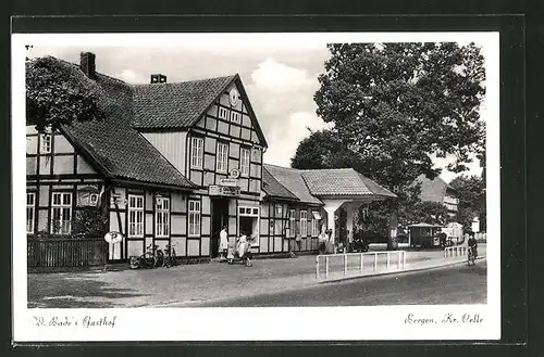 AK Bergen, An W. Bade's Gasthof, Inh. Henry Bade