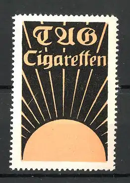 Reklamemarke "TAG"-Zigaretten, Sonne