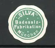 Präge-Reklamemarke Badesalz-Fabrikation "Silva" in München