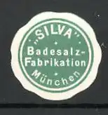 Präge-Reklamemarke Badesalzfabrikation "Silva" in München