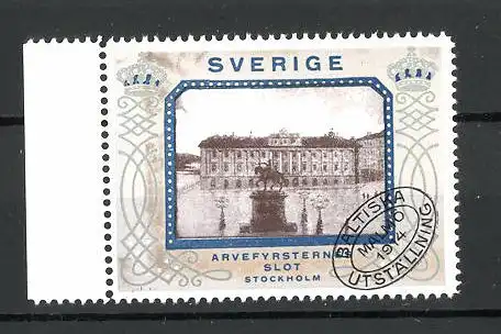 Reklamemarke Serie: Sverige, Stockholmer Rathaus und Denkmal