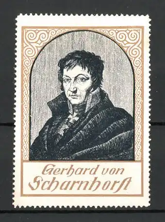 Reklamemarke Serie: Befreiungskriege, Gebhard von Scharnhorst