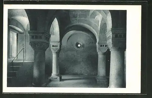 AK Eger, untere Doppelkapelle der Kaiserburg