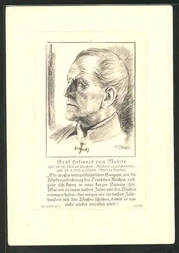 AK Graf Helmuth von Moltke, Reichseinigungskriege