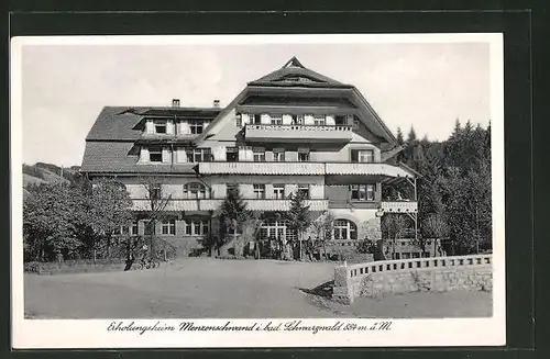 AK Menzenschwand / Schwarzwald, Blick um Erholungsheim