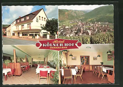 AK Dernau, Panorama & Hotel-Restaurant "Kölner Hof"