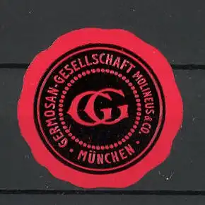 Reklamemarke Germosan-Gesellschaft München, Molineus & Co.