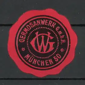 Reklamemarke Germosanwerk GmbH München