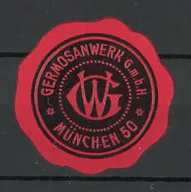 Reklamemarke Germosanwerk GmbH München