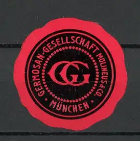 Reklamemarke Germosan-Gesellschaft München, Molineus & Co.