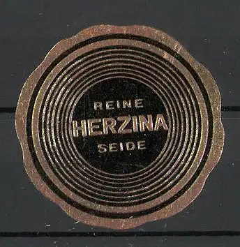 Reklamemarke reine Herzina-Seide