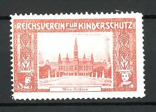 Reklamemarke Reichsverein für Kinderschutz, Wiener Rathaus