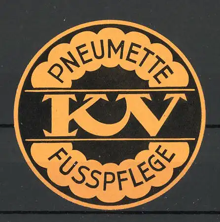Reklamemarke Pneumette KV zur Fusspflege