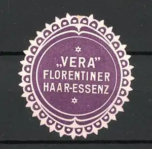 Reklamemarke Vera Florentiner Haaressenz