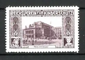 Reklamemarke Reichsverein für Kinderschutz, Wiener Hofoper