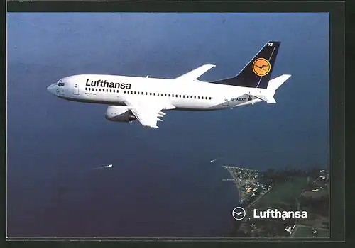 AK Boeing 737-300 der Lufthansa im Flug