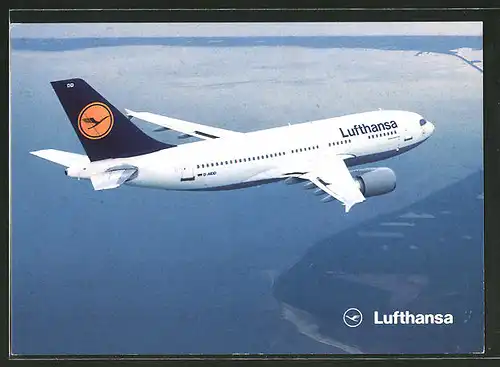 AK Airbus A310-300 von Lufthansa im Flug