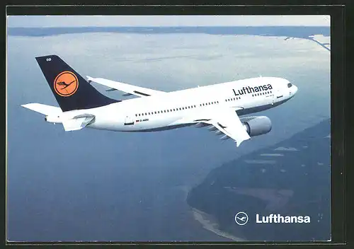AK Airbus A310-300 der Lufthansa beim Flug