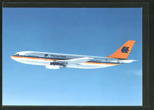 AK Airbus A 300 B4 von Hapag-Lloyd im Flug