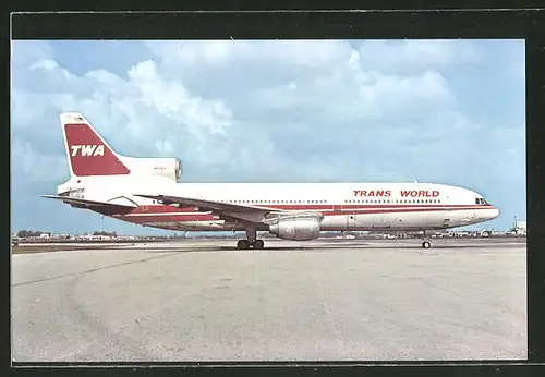 AK Flugzeug Lockheed L-1011-1 der Trans World Airlines (TWA) am Boden