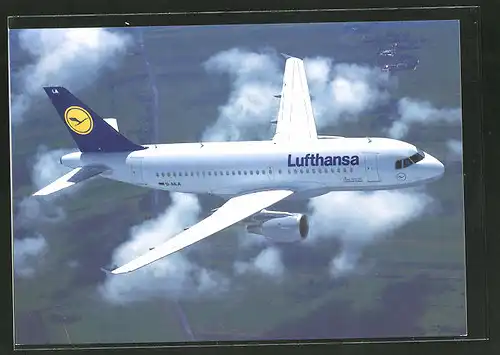 AK Lufthansa Airbus A319-100 über den Wolken, Flugzeug