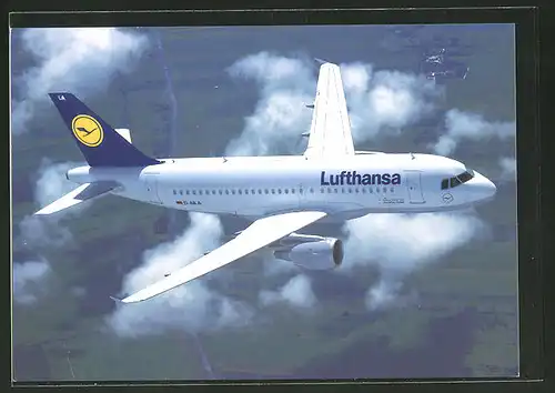 AK Flugzeug airbus A319-100 der Lufthansa in der Luft