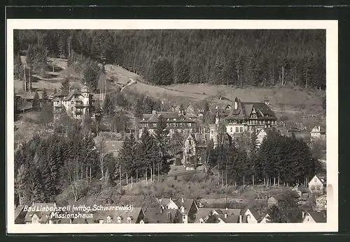 AK Bad Liebenzell / Wttbg. Schwarzwald, Missionshaus im Ortsbild