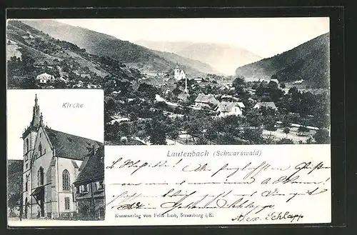 AK Lautenbach / Schwarzwald, Gesamtansicht & Kirche