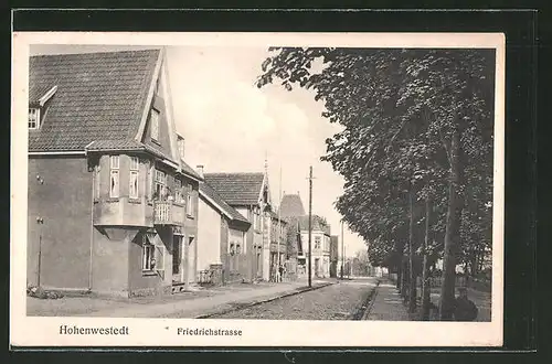 AK Hohenwestedt, Blick in die Friedrichstrasse