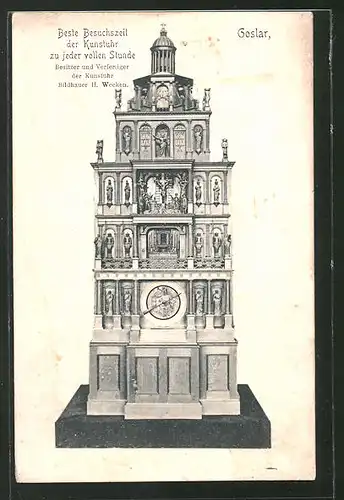 AK Goslar, Kunstuhr von H. Wecken