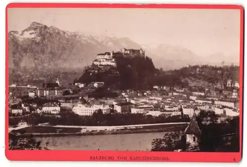 Fotografie Würthle & Spinnhirn, Salzburg, Ansicht Salzburg, Blick vom Kapuzinerberg