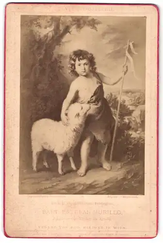 Fotografie H. O. Miethke, Wien, Gemälde von Bart. Esteban Murillo, Johannes der Täufer als Knabe