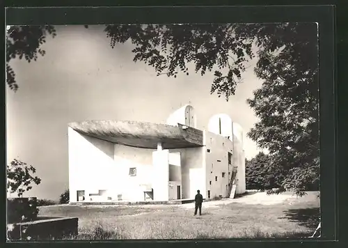 AK Ronchamp, Chapelle de Notre-Dame du Haut von Bauhaus-Architekt Le Corbusier