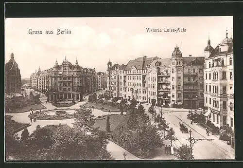 AK Berlin-Schöneberg, Viktoria Luise-Platz mit Anlagen