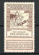 Reklamemarke Mainzer Volks- und Jugendbücher, Max Geissler - Der Douglas