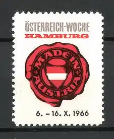Reklamemarke Hamburg, Österreich-Woche 1966