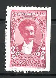 Reklamemarke Komponist Johann Strauss